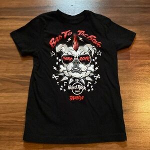 Bad to the bone Hard Rock Cafe Tampa kids Tshirt size Small